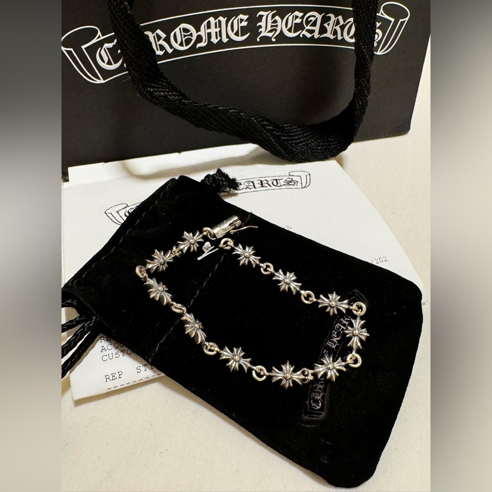 NEW Chrome Hearts Tiny E Bracelet 11 Links